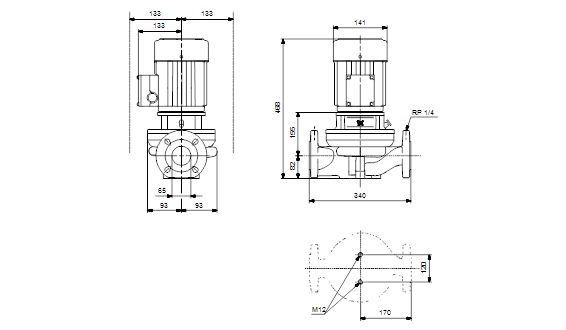 Grundfos TP 65-60/2 B A-F-Z-BUBE