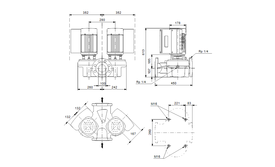 Grundfos TPED 100-120/2-S A-F-A-BUBE