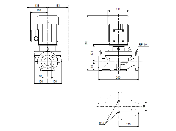 Grundfos  TP 40-180/2 A-F-A-BUBE 3x400 В, 2900 об/мин