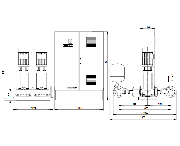 Grundfos Hydro MPC-E 2 CR 64-6-2