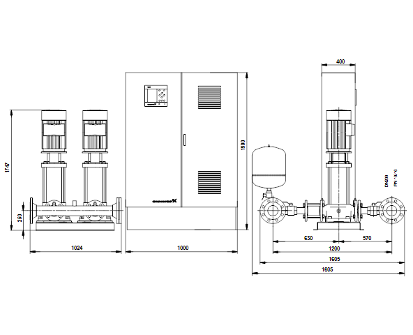 Grundfos Hydro MPC-E 2 CR 90-4