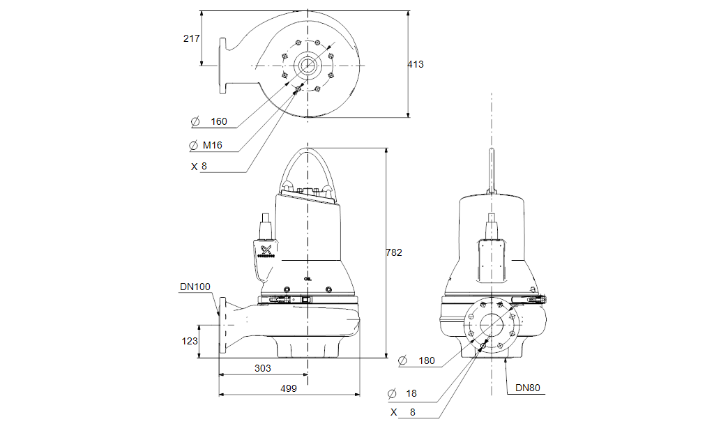 Grundfos SLV.80.100.92.2.51D.C.Q