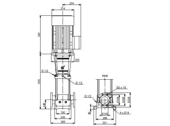 Grundfos CR 64-4-1 A-F-A-E-HQQE 3х400 В