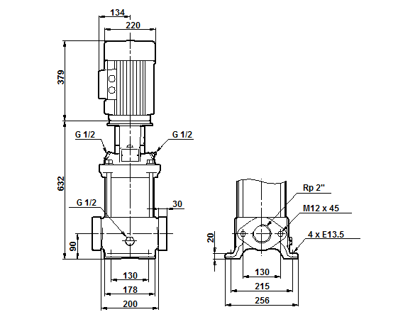 Grundfos CR 20-6 A-A-A-V-HQQV (овальный фланец) 3х400 В