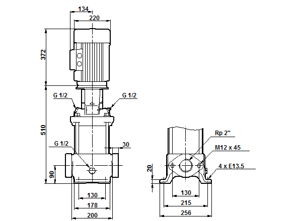 Grundfos CR 15-4 A-A-A-E-HQQE (овальный фланец) 3х400 В