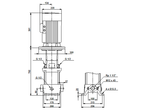 Grundfos CR 10-14 A-A-A-V-HQQV (овальный фланец) 3х400 В