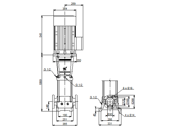 Grundfos CRN 45-6-2 A-F-G-E-HQQE