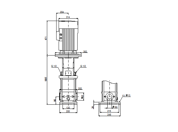 Grundfos CRN 15-14 A-CA-G-E-HQQE (FlexiClamp)