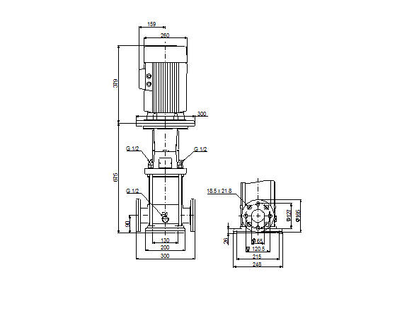 Grundfos CRN 20-7 A-FGJ-G-V-HQQV (фланец по DIN)