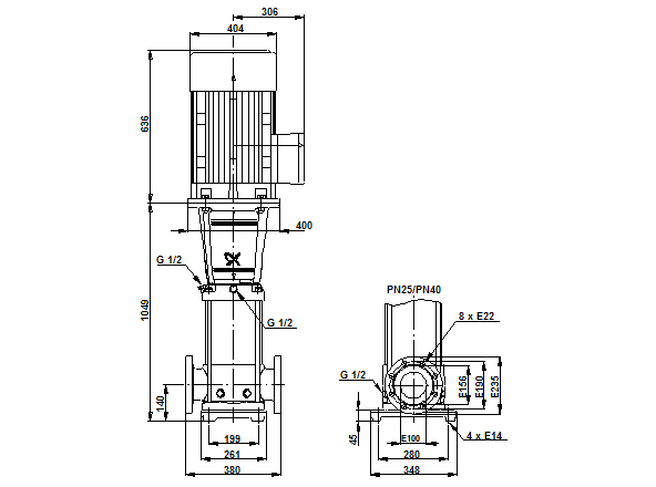 Grundfos CRN 90-5 A-F-G-E-HQQE (Снят с производства)