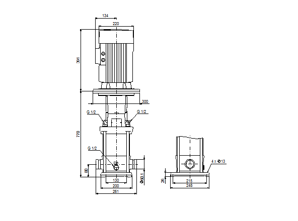 Grundfos CRN 10-14 A-P-G-E-HQQE (овальный фланец)