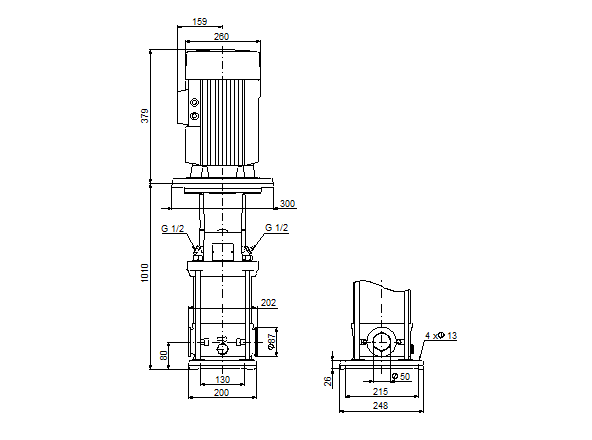 Grundfos CRN 10-22 A-CA-G-V-HQQV (FlexiClamp)