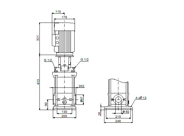 Grundfos CRN 15-2 A-CA-G-E-HQQE (FlexiClamp)