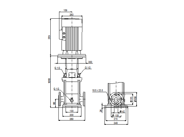 Grundfos CRN 10-22 A-FGJ-G-E-HQQE (фланец по DIN)