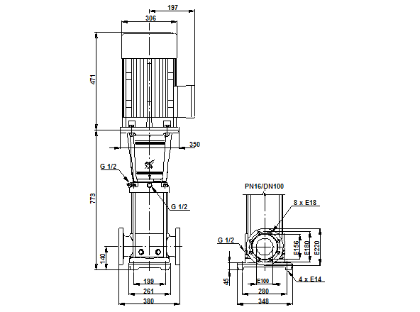 Grundfos CRN 90-2 A-F-G-E-HQQE (Снят с производства)