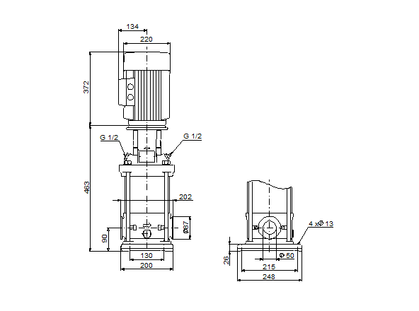 Grundfos CRN 20-3 A-CA-G-V-HQQV (FlexiClamp)