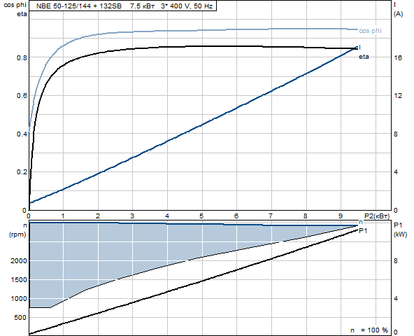 Grundfos NBE 50-125/144 A-F-A-BAQE 2900 об/мин