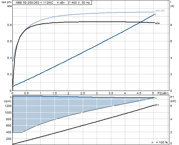 Grundfos NBE 50-250/263 A-F-A-BAQE 1450 об/мин 