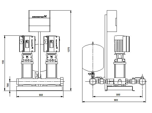 Grundfos Hydro Multi-E 2 CRE 10-4