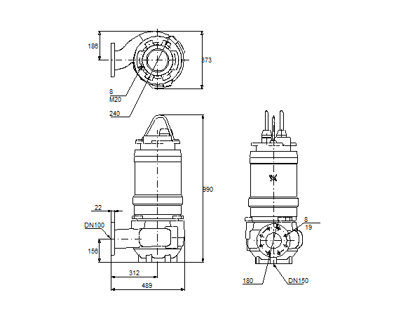 Grundfos S1.100.100.125.4.50M.H.256.G.Ex.