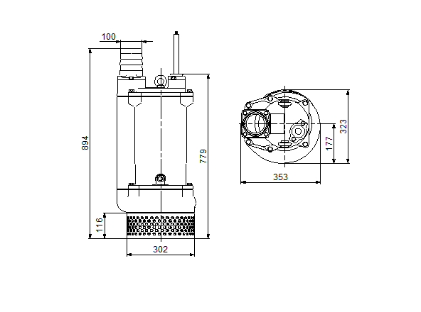 Grundfos DWK.O.13.100.150.5.1D.R