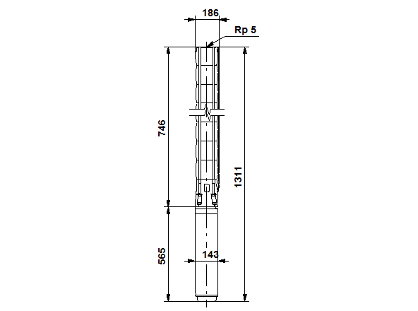 Grundfos SP 95-2AN Rp5 6"3X380-415/50 SD 7.5kW