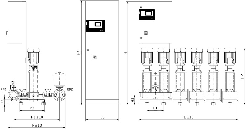 Установка Wilo-Comfort COR-3MVI1603-6/CC-EB-R