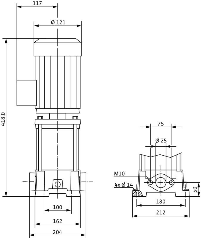 Насос Wilo-Multivert MVIL507-16/E/1-230-50-2