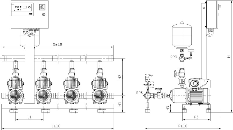 Установка Wilo-Comfort-Vario COR-2MHIE205EM/VR-EB-R