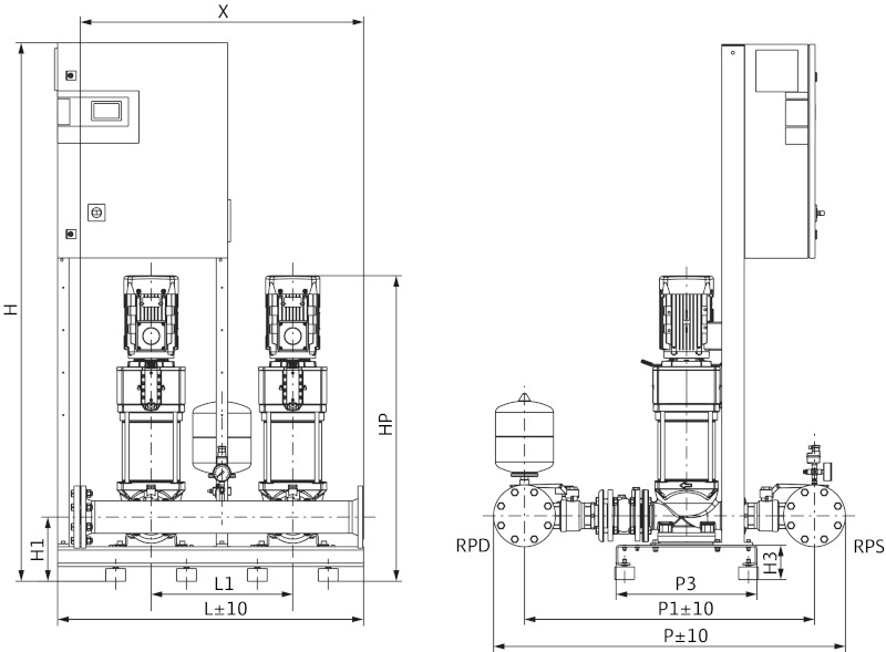 Установка Wilo-Comfort COR-2HELIX V3603/1/K/CC-01