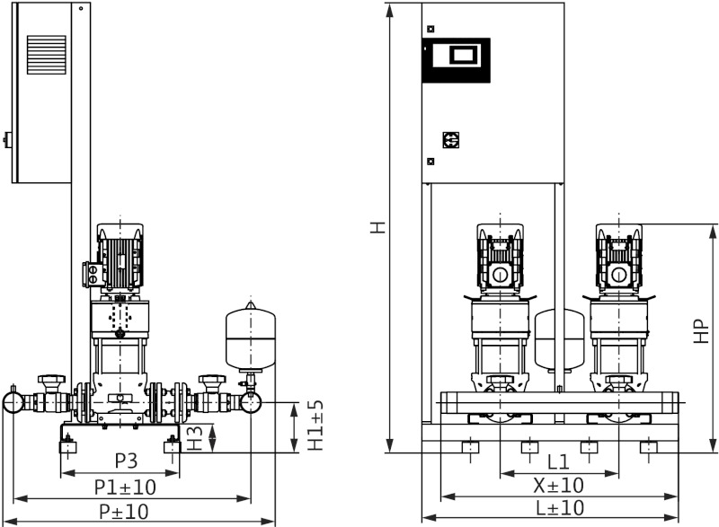 Установка Wilo-Comfort CO-6HELIX V2207/K/CC-01