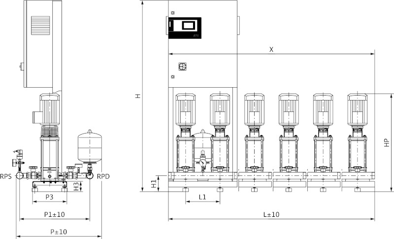 Установка Wilo-Comfort CO-2MVI406/CC-EB-R