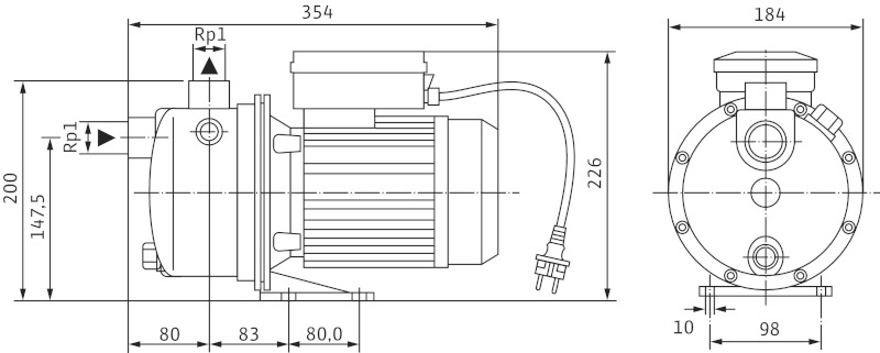 Насос Wilo-Jet WJ-203-X-DM