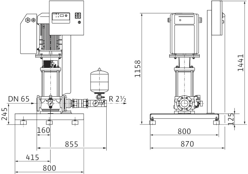 Установка Wilo-Comfort-Vario COR-1 MVIE 3204/VR