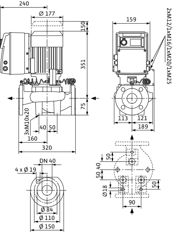 Насос WILO-VeroLine IP-E65/140-4/2