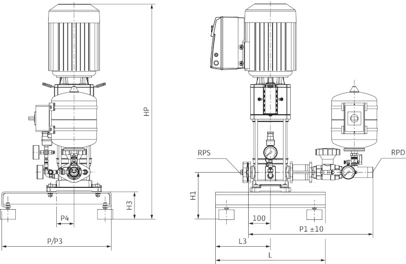 Установка Wilo-Comfort-Vario COR-1 HELIX VE 1603/K-GE-01