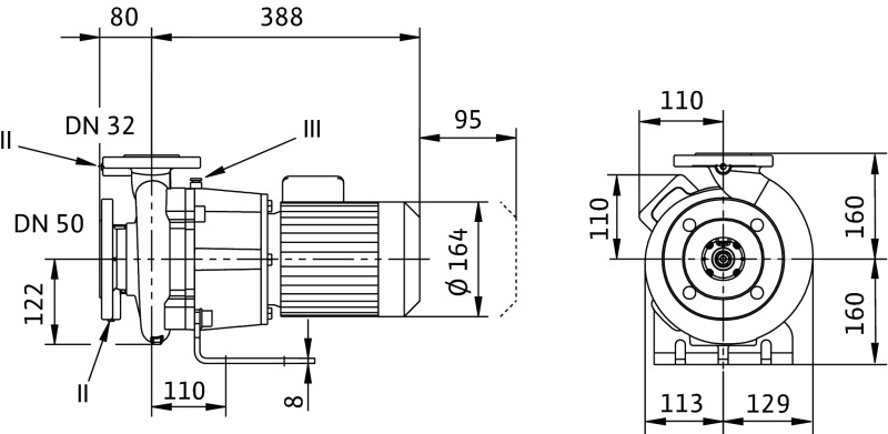 Насос WILO-CronoBloc- BL100/320-18,5/4