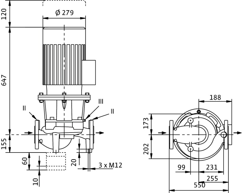 Насос Wilo IL50/270-3/4