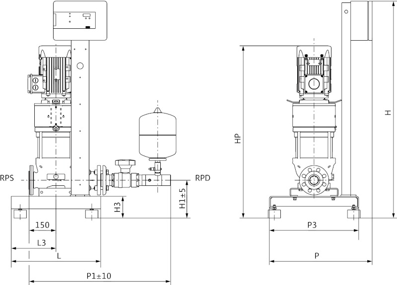 Установка Wilo-Economy CO-1 Helix V 2202/CE+