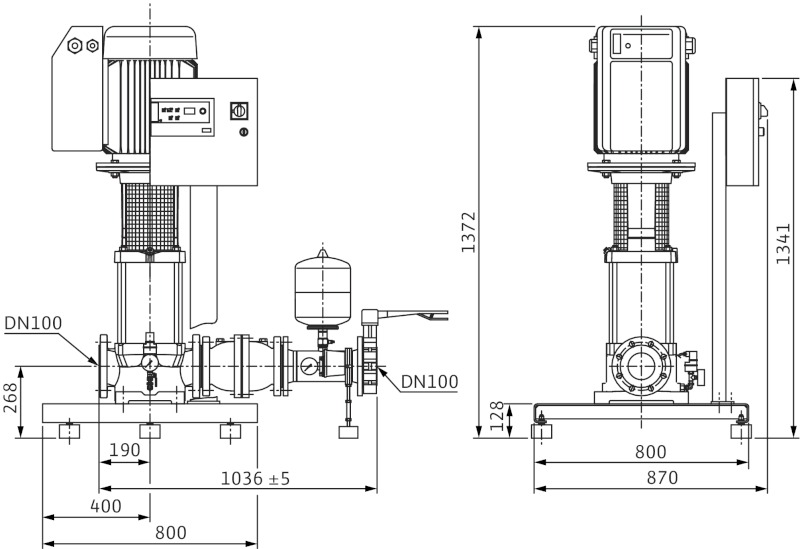 Установка Wilo-Comfort-Vario COR-1 MVIE 9502/VR