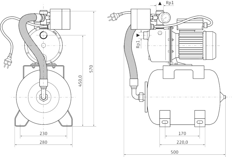 Насос Wilo-Jet HWJ-204-EM