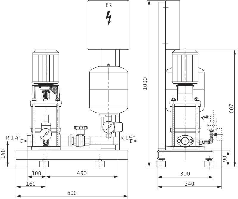 Установка Wilo-Economy CO-1MVI205/ER-PN6-R