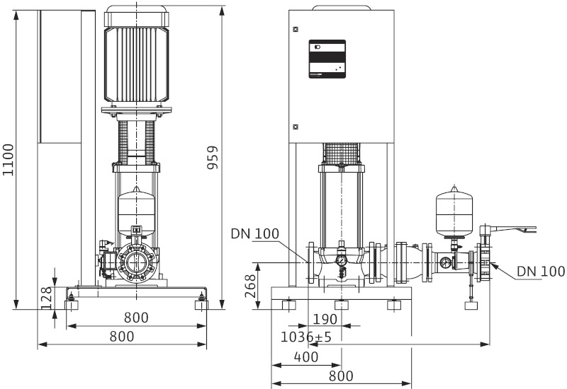 Установка Wilo-Economy CO-1MVI7006/ER(SD)-PN25