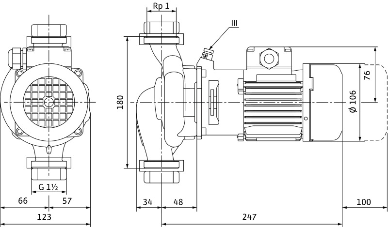 Насос WILO-VeroLine IPL80/140-4/2