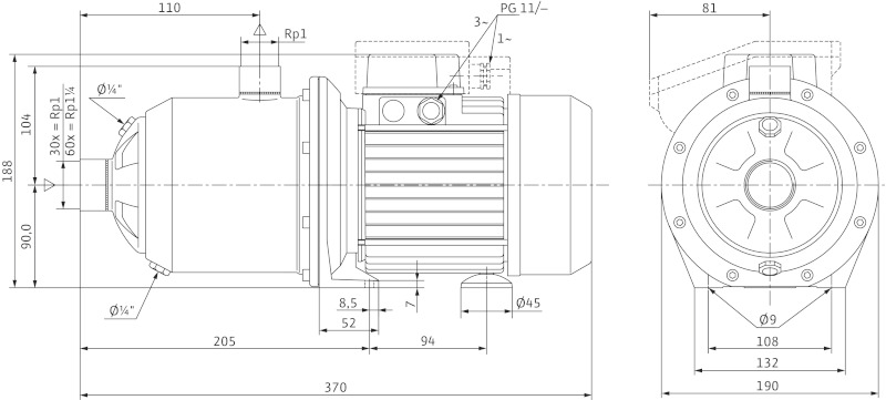 Насос Wilo-MultiPress MP304-EM