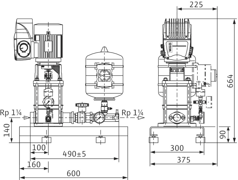 Установка Wilo-Comfort-Vario COR-1MVIE403EM2-GE-R