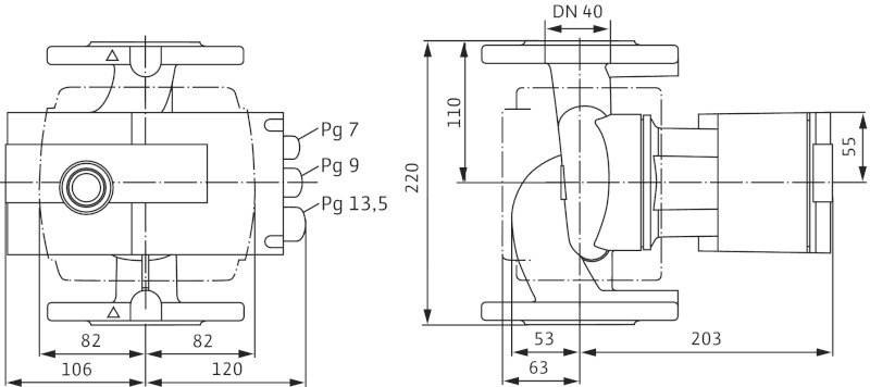 Насос Wilo Stratos-Z 40/1-8 PN6/10