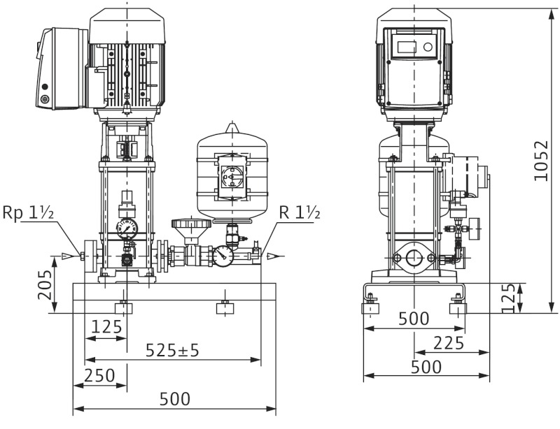 Установка Wilo-Comfort-Vario COR-1 MVIE 808-2G-GE-R