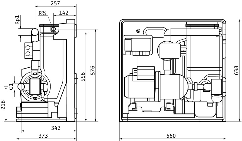 Установка WILO-RAINSYSTEM AF BASIC-MC304EM