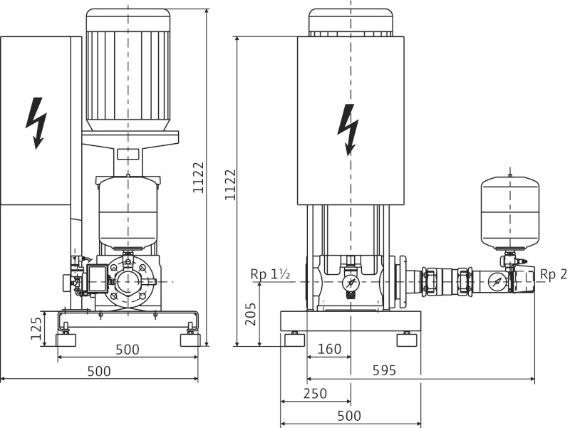 Установка Wilo-Comfort-Vario COR-1 MVIE 1607-6-2G-GE-R